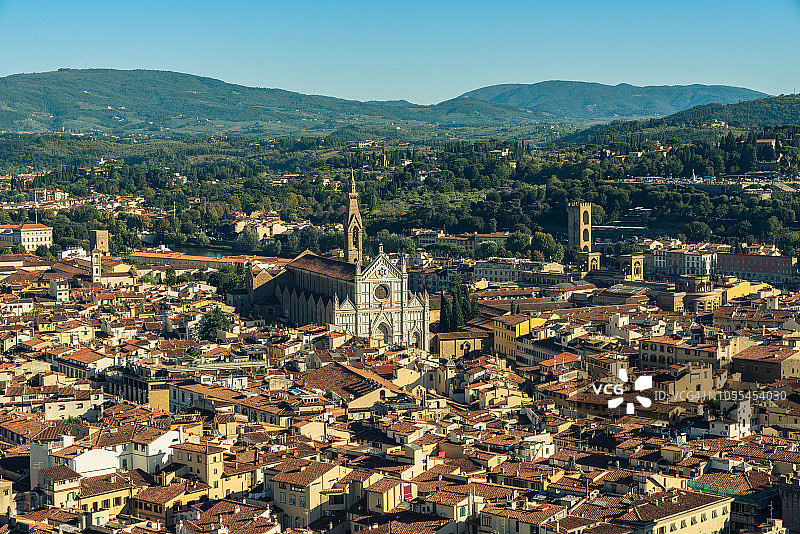 意大利托斯卡纳佛罗伦萨圣十字大教堂图片素材