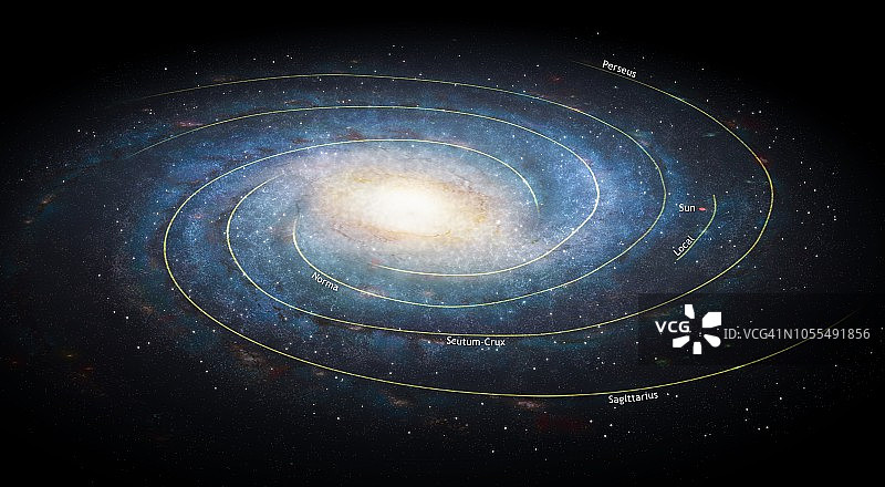 银河系插画图片素材