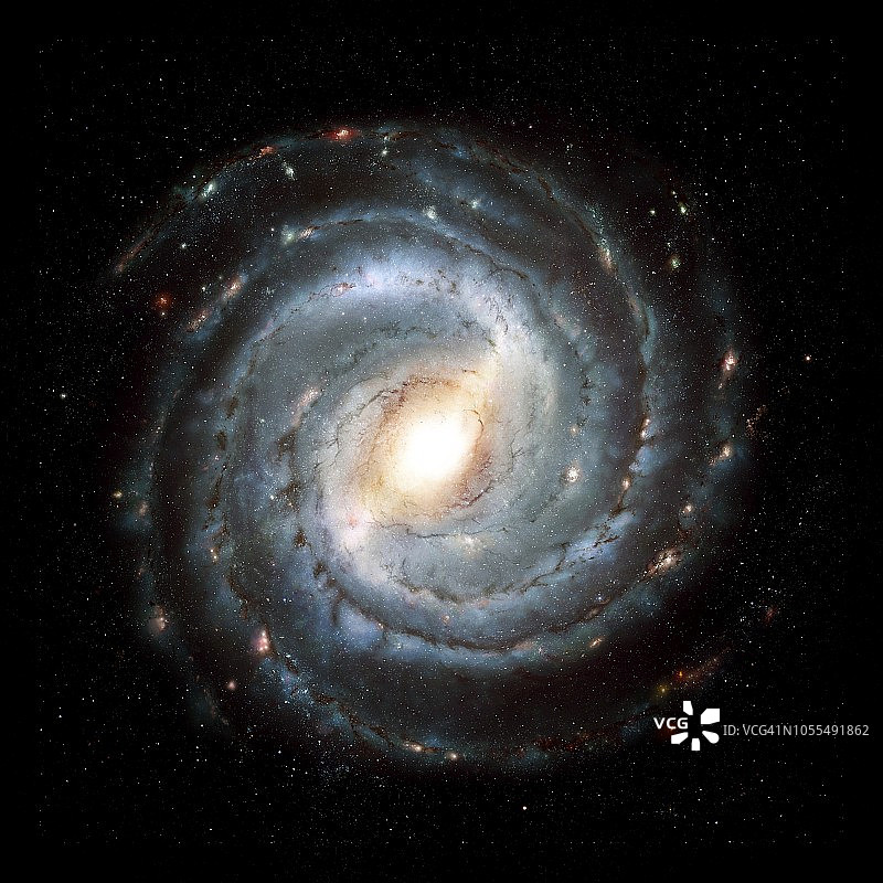 银河系插画图片素材