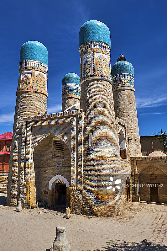 乌兹别克斯坦布哈拉四柱清真寺图片素材