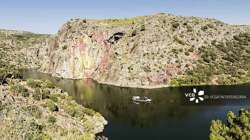 葡萄牙米兰达杜 Douro Arribes del Duero自然公园高角度视图图片素材