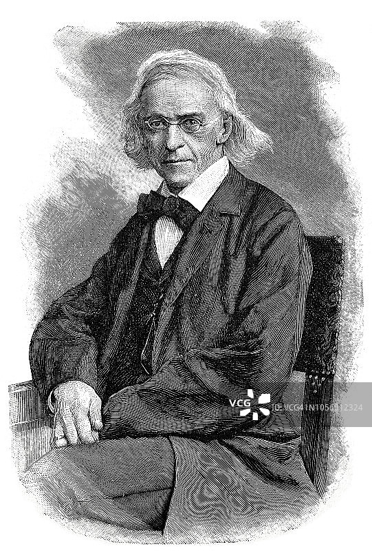 西奥多·蒙森，德国科学家，1817-1903图片素材