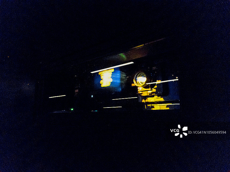 挪威奥斯陆冬季电影放映机特写图片素材