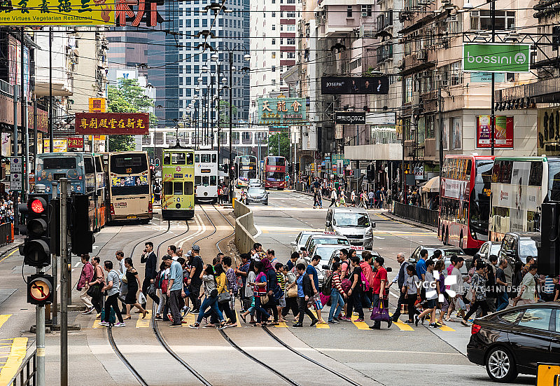 香港北角的街道图片素材