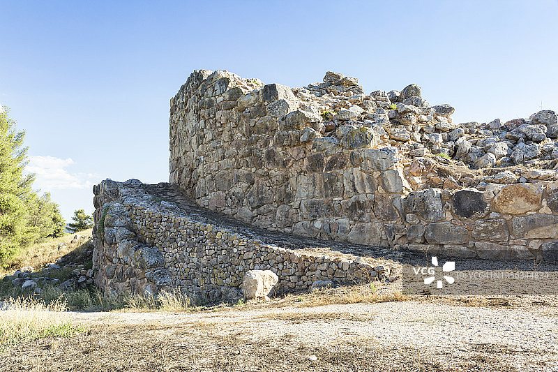 希腊伯罗奔尼撒阿尔戈利斯梯林斯古城图片素材