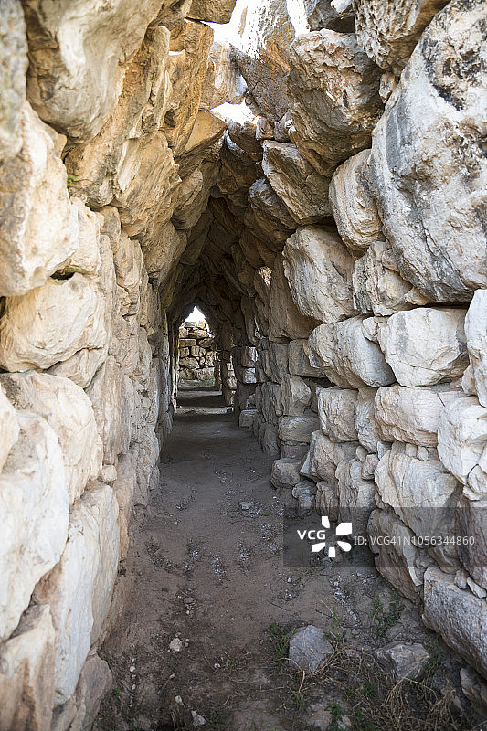 希腊伯罗奔尼撒提林斯考古遗址图片素材