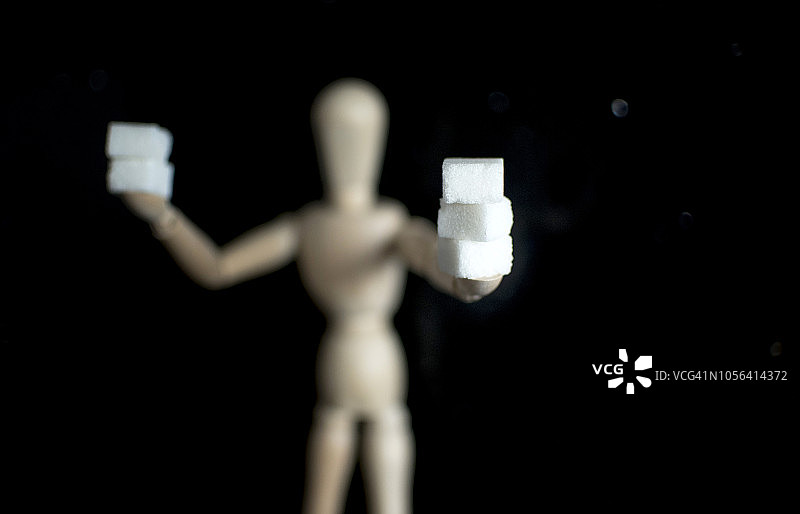 不健康食品与健康食品图片素材