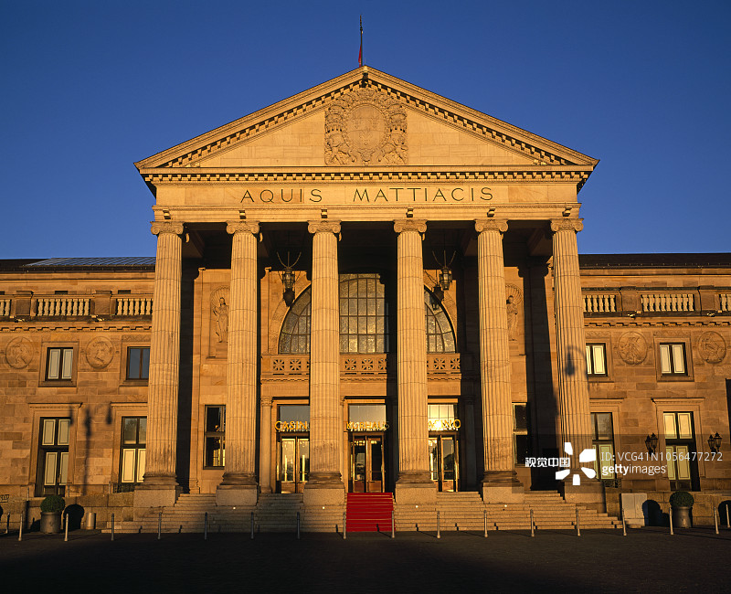 威斯巴登的温泉疗养院图片素材