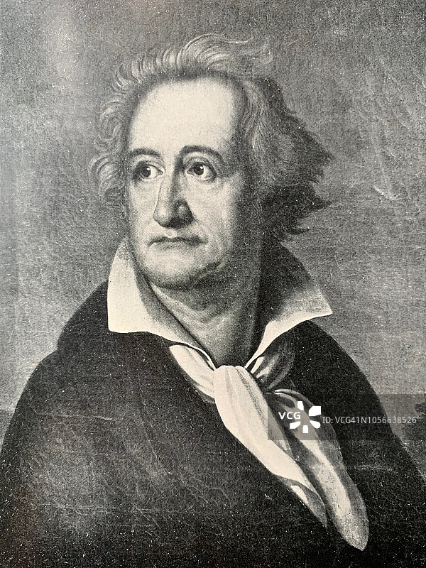 约翰·沃尔夫冈·冯·歌德图片素材