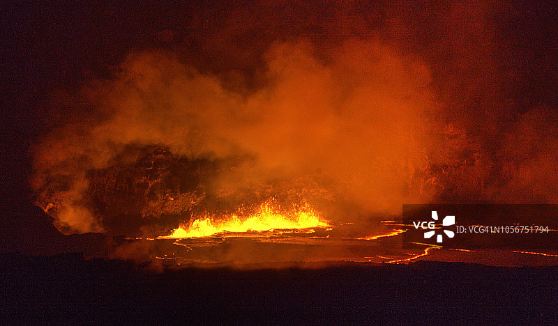 夏威夷毛纳乌鲁火山图片素材