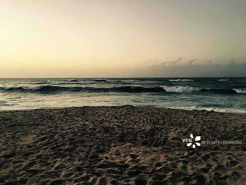 夏威夷哈莱伊瓦的三桌海滩图片素材