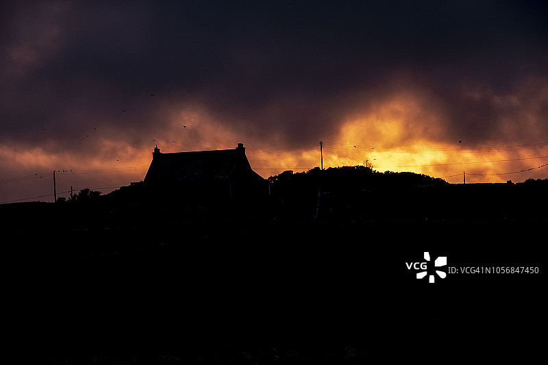 苏格兰邓弗里斯和盖洛韦日落图片素材