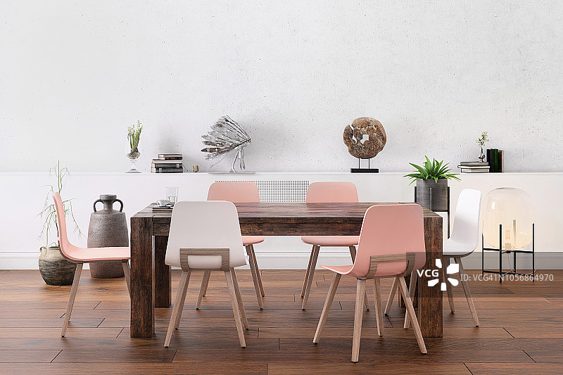 北欧风格办公室与团队桌图片素材