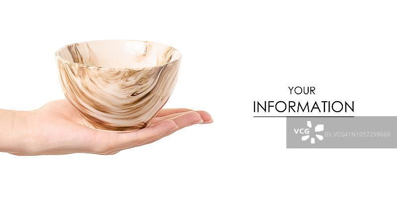 手绘图案碗图片素材