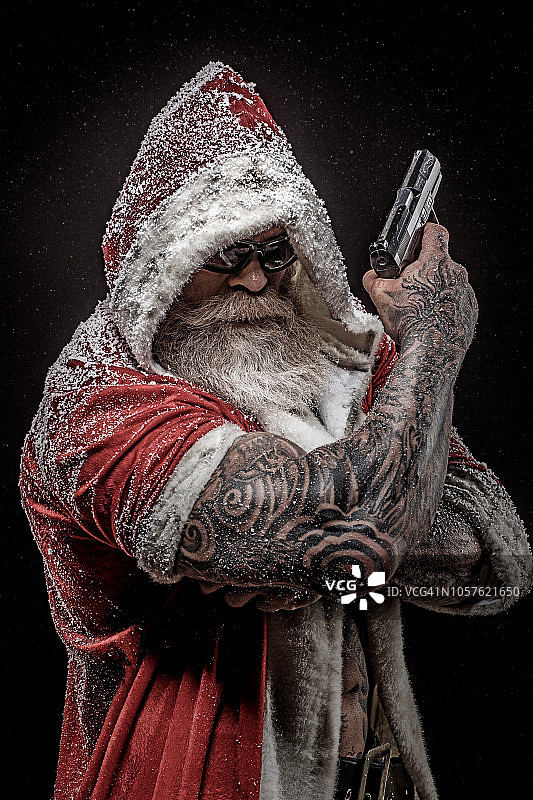 糟糕的圣诞老人图片素材