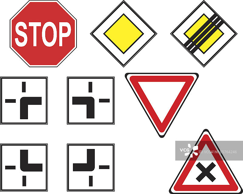 交通标志 - 第1部分图片素材