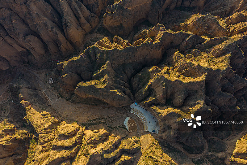 俯瞰甘肃黄河石林图片素材