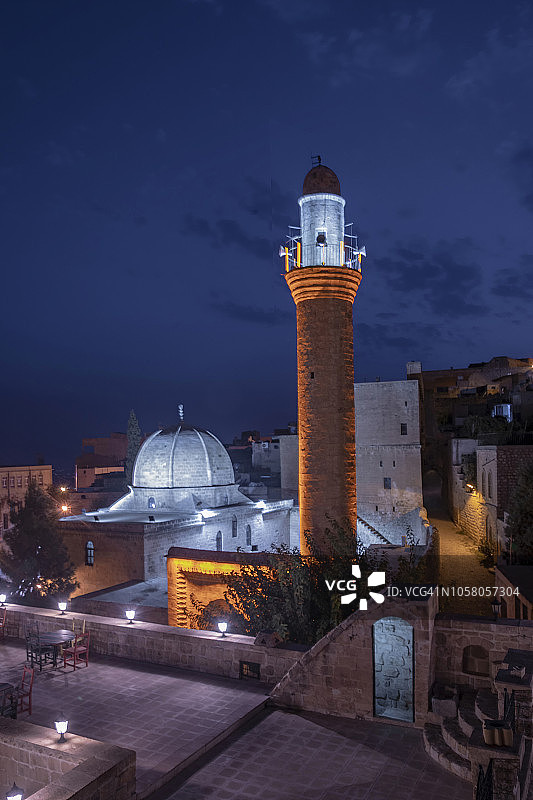 马尔丁，梅利克·马赫穆特清真寺图片素材