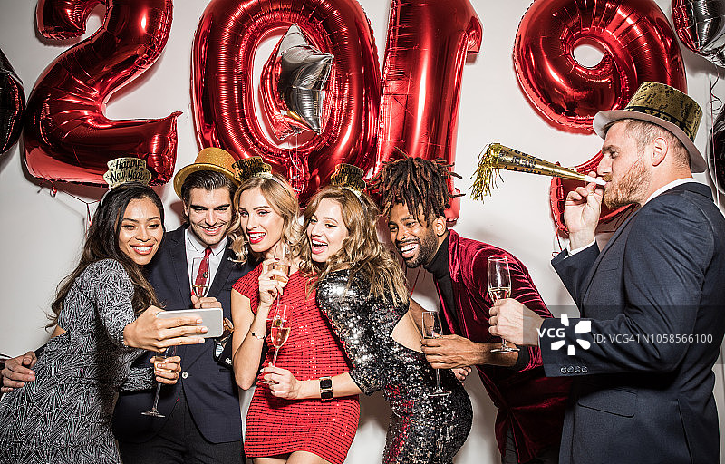 新年自拍图片素材