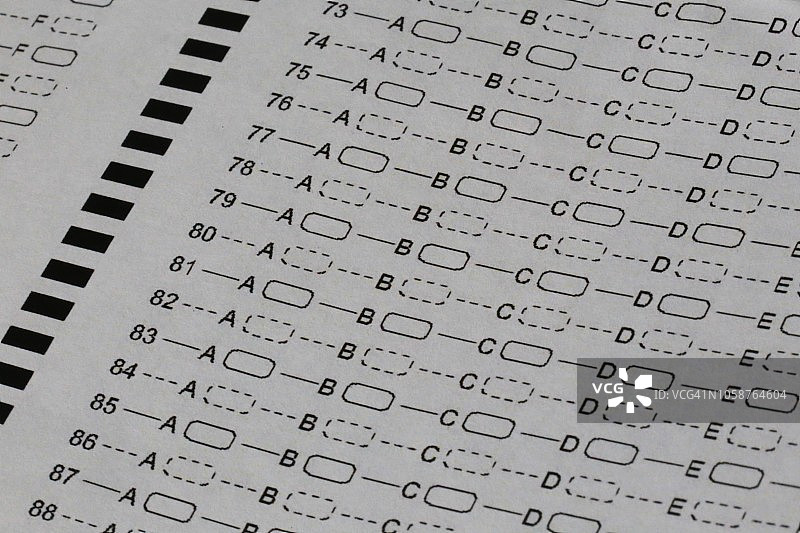 多项选择题评估测试表图片素材