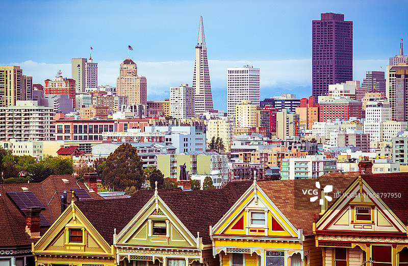 旧金山加利福尼亚海湾区旅游目的地图片素材