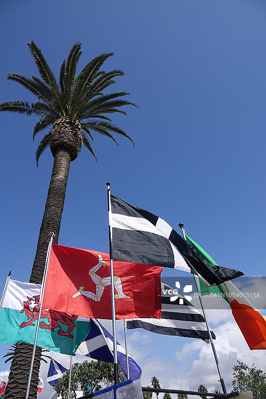 爱尔兰、苏格兰、威尔士及其他旗帜图片素材