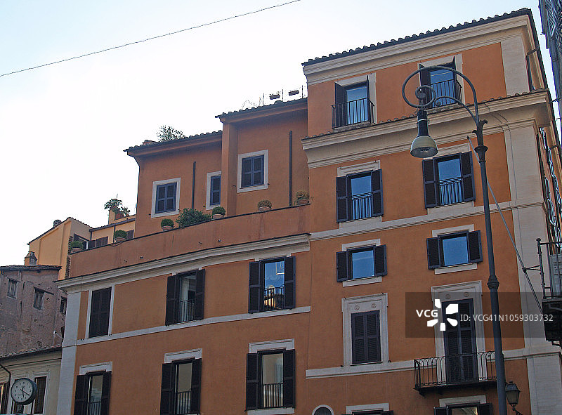 罗马西班牙广场的建筑图片素材