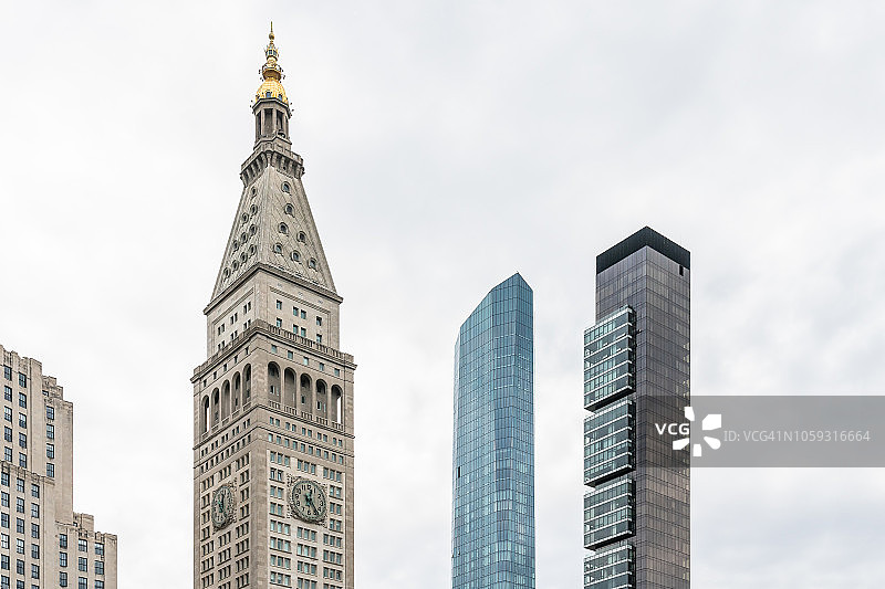 纽约麦迪逊广场公园高角度照片图片素材