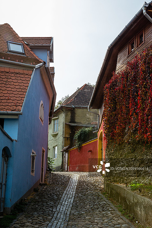 色彩鲜艳的欧洲街道图片素材