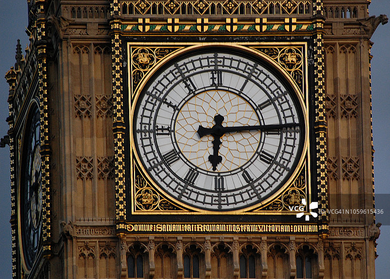 英国伦敦大本钟特写图片素材
