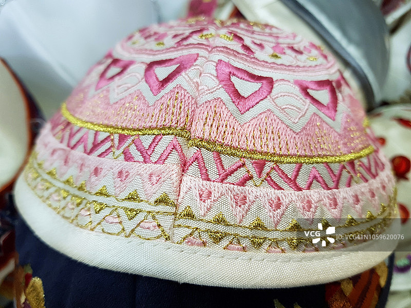 粉色小帽特写图片素材