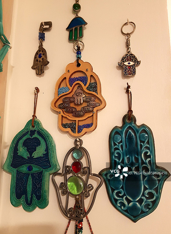 手形好运符哈姆萨收藏图片素材