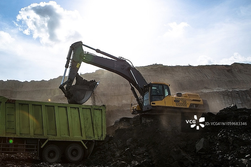 煤炭开采图片素材