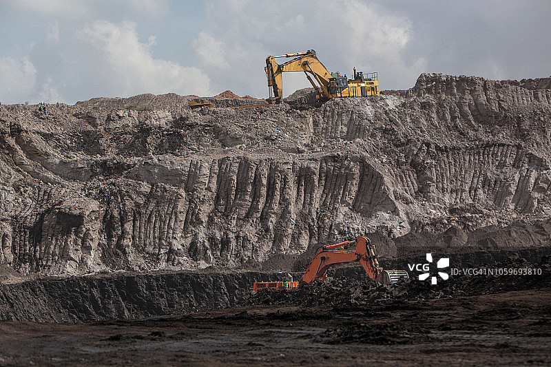 煤炭开采图片素材