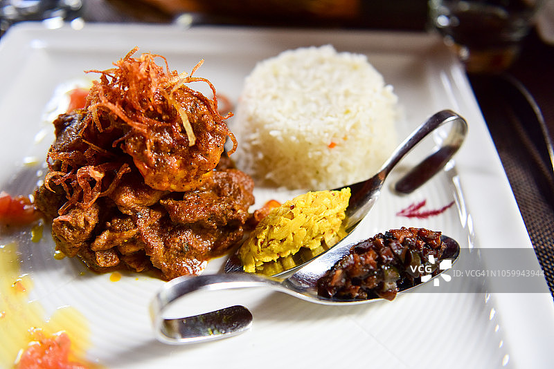 毛里求斯咖喱鸡图片素材