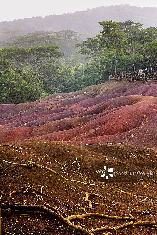 毛里求斯七色土图片素材