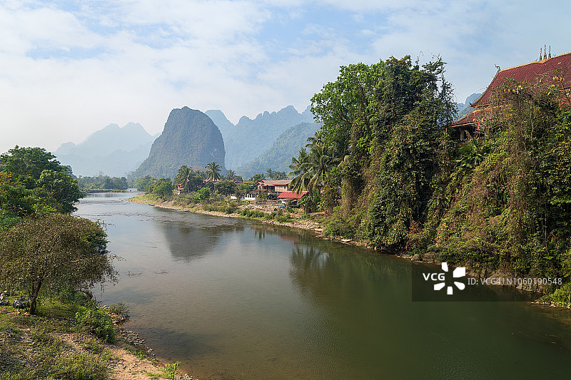 老挝万荣的风景图片素材