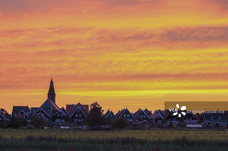 马肯的日落图片素材