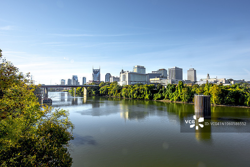 纳什维尔清晨天际线图片素材