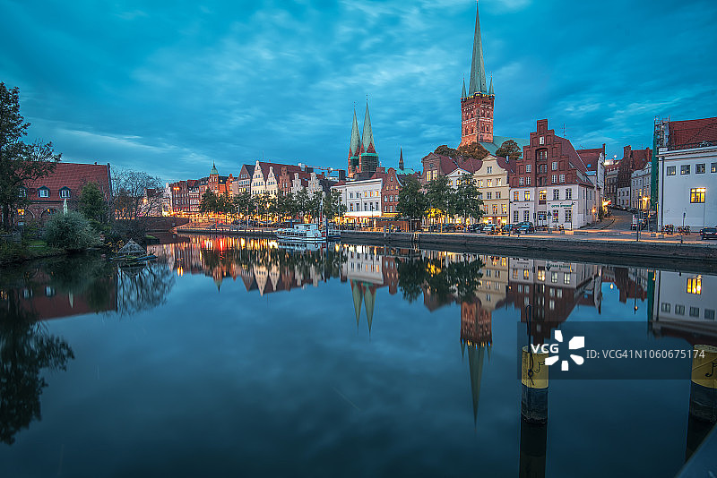 吕贝克港口区图片素材