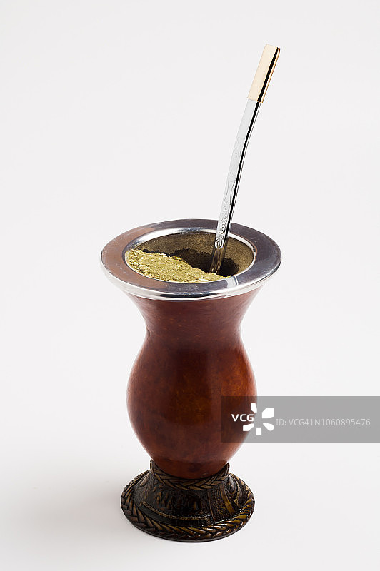 吉马龙茶葫芦，也称为马黛茶图片素材