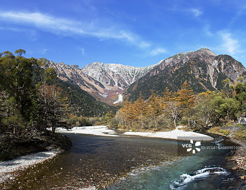 上高地山景图片素材