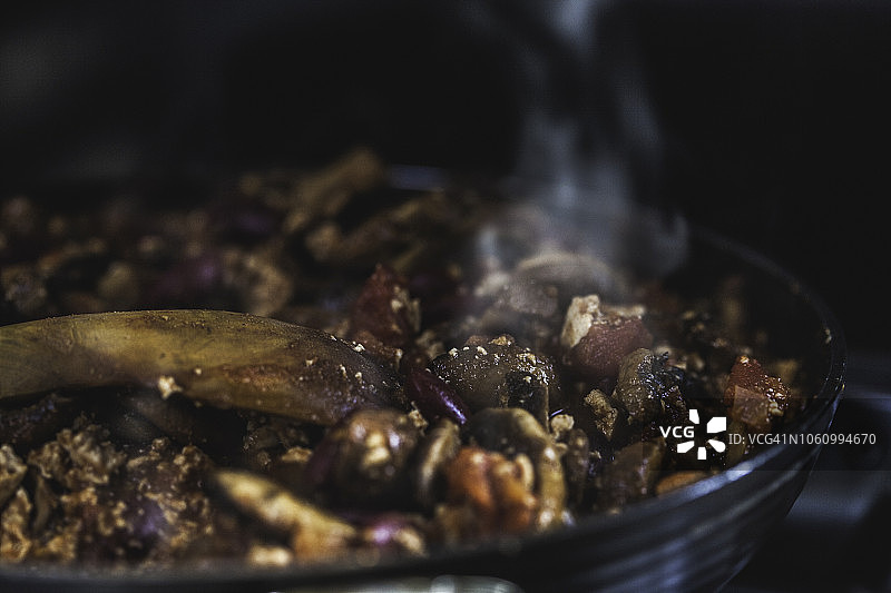 酿褐菇豆腐辣椒图片素材