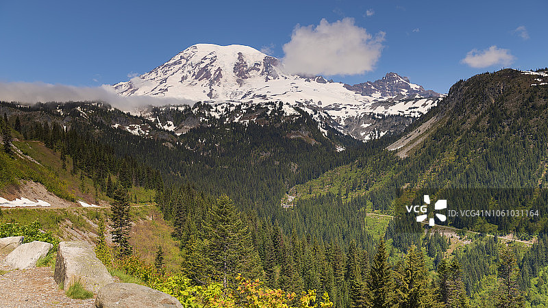 雷尼尔山图片素材
