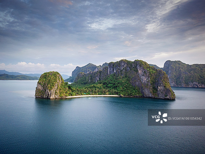 爱妮岛马拉帕考岛风光，中国菲律宾图片素材