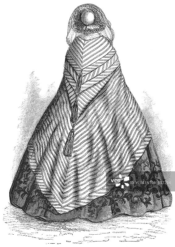 帕德赛斯外套 - 维多利亚风格时装 (1859)图片素材