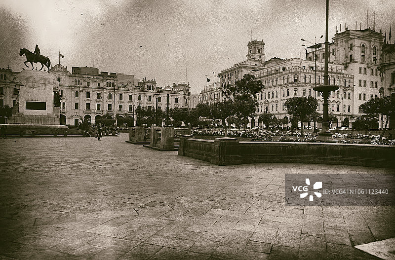 秘鲁利马的圣马丁广场图片素材