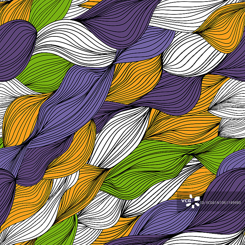 彩色手绘无缝图案图片素材