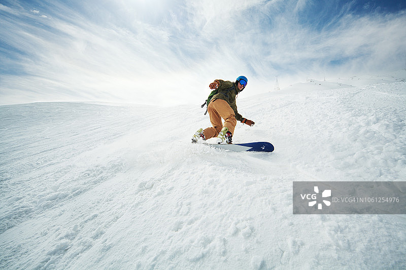 在克什米尔滑雪图片素材