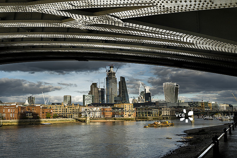 英国伦敦金融区全景图片素材